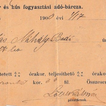 Bor és húsárú fogyasztási bárcza