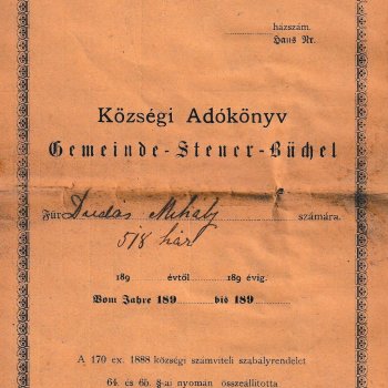 Községi Adókönyv